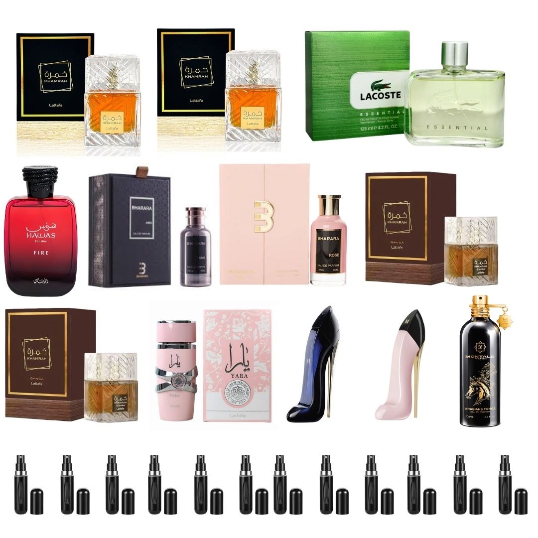 COMBO 12 PERFUMES+12 PERFUEMROS